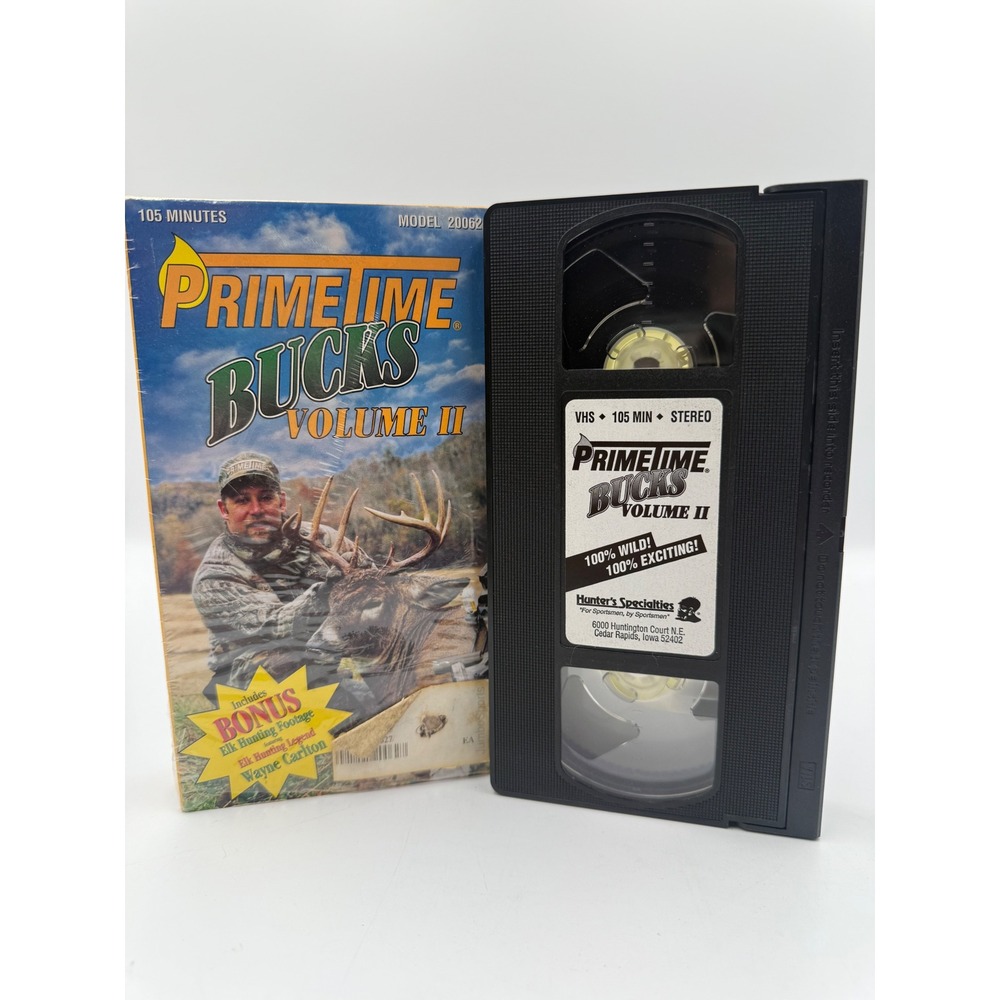 Hunter's Specialties PrimeTime Bucks Volume II VHS Hunting Video Wayne Carlton